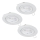 Eglo - Komplet 3x LED ugradno stropno svetlo 1xGU10/4W/230V belo