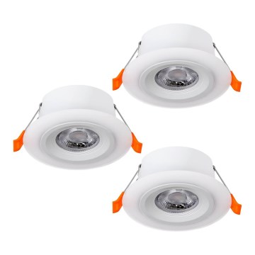 Eglo - KOMPLET 3x LED ugradno svetlo za spušteni plafon LED/4,8W/230V belo