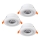 Eglo - KOMPLET 3x LED ugradno svetlo za spušteni plafon LED/4,8W/230V belo