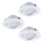 Eglo - KOMPLET 3x prigušiva ugradna LED svetiljka PINEDA LED/5,5W/230V