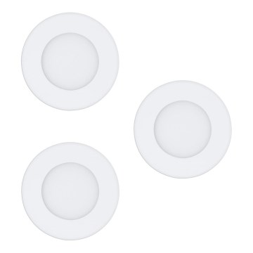 Eglo - KOMPLET 3x ugradnih LED svetiljki FUEVA-RW LED/2,8W/230V 2700-4000K prečnik 8,5 cm