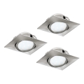 Eglo - KOMPLET 3x ugradnih LED svetiljki PINEDA LED/4,9W/230V