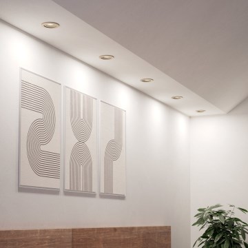 Eglo - KOMPLET 5x LED ugradnih spotova LED/4,8W/230V 2700/4000/6500K mat hrom