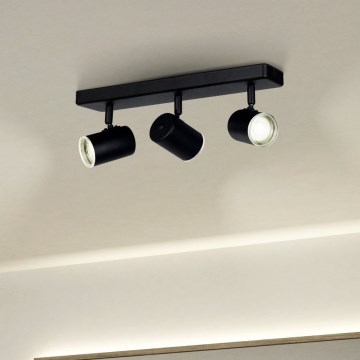 Eglo - Kupatilsko spot svetlo 3xGU10/5W/230V IP44 crno