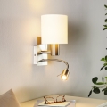 Eglo - LED fleksibilna svetiljka 1xE27/40W+LED/3,8W bela