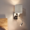 Eglo - LED fleksibilna svetiljka 1xE27/40W+LED/3,8W taupe