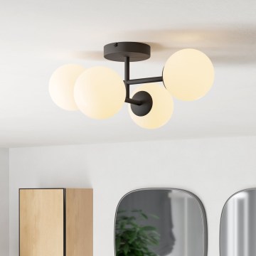 Eglo - LED kupatilska plafonjera 4xG9/4,2W/230V IP44 crna