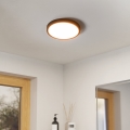 Eglo - LED kupatilsko plafonsko svetlo, 14,2 W, 230 V, 2700/4000/6500 K, prečnik 27,8 cm, IP44, crno