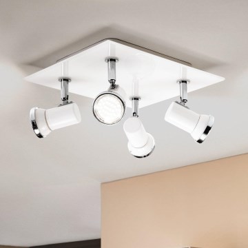 Eglo - LED kupatilsko ugradno spot svetlo 4xGU10-LED/3,3W/230V IP44