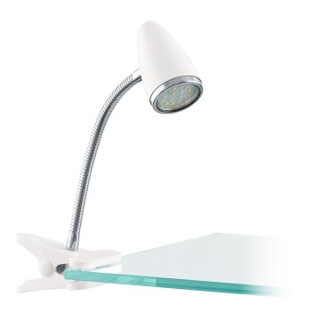 Eglo - LED lampa sa klipom 1xGU10/2,8W/230V bela/sjajni hrom