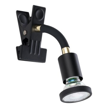 Eglo - LED lampa sa klipom 1xGU10/4,5W/230V crna