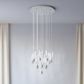 Eglo - LED luster na sajli 15xLED/2,6W/230V 2200/3000/4000K sjajni hrom