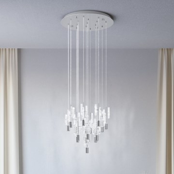 Eglo - LED luster na sajli 15xLED/2,6W/230V 2200/3000/4000K sjajni hrom