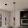 Eglo - LED luster na sajli 1xGU10/4,5W/230V crna/zlatna