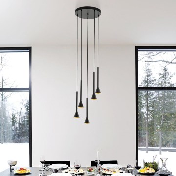 Eglo - LED luster na sajli 5xGU10/5W/230V