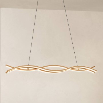 Eglo - LED luster na sajli LED/35W/230V zlatna