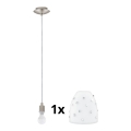 Eglo - LED luster na sajli MY CHOICE 1xE14/4W/230V mat hrom/bela