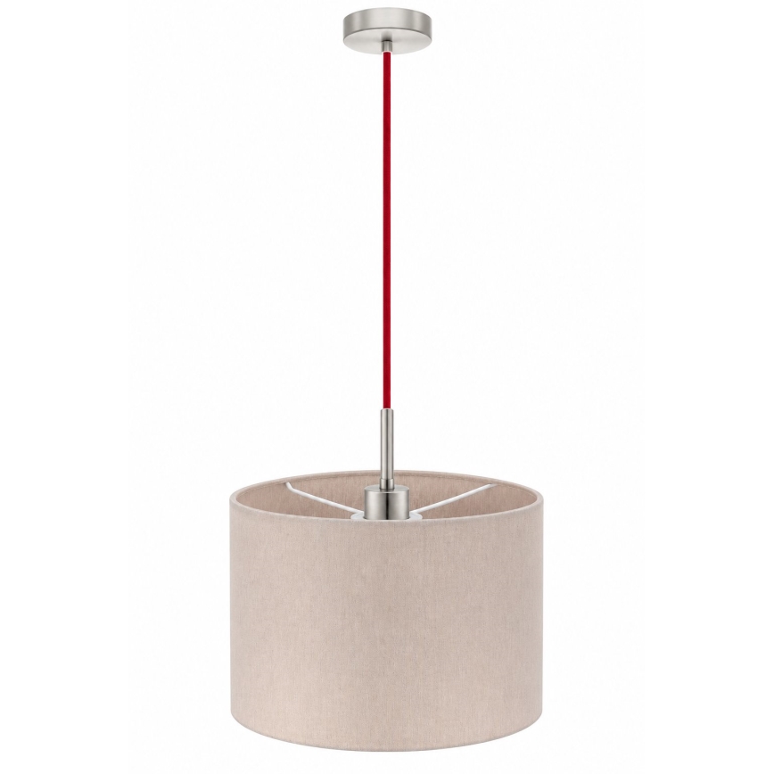 Eglo - LED luster na sajli TUNJA 1xE27/60W/230V prečnik 20 cm bež/crvena