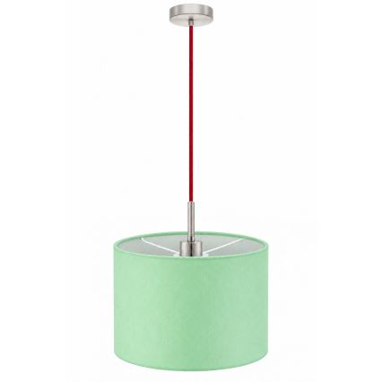 Eglo - LED luster na sajli TUNJA 1xE27/60W/230V prečnik 20 cm zelena/crvena