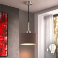 Eglo - LED luster na sajli TUNJA 1xE27/60W/230V Ø 20 cm braon/crna