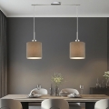 Eglo - LED luster na sajli TUNJA 2xE27/60W/230V taupe