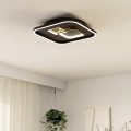 Eglo - LED plafonjera LED/16,2W/230V + LED/9,2W 38x38 cm crna/zlatna