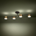 Eglo - LED plafonski luster 4xGU10/4,6W/230V 3000K zlatni