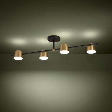 Eglo - LED plafonski luster 4xGU10/4,6W/230V 3000K zlatni