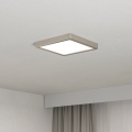 Eglo - LED plafonsko svetlo LED/10,5W/230V 2700/4000/6500K 22x22 cm mat hrom