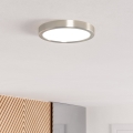Eglo - LED plafonsko svetlo LED/11,5W/230V 2700/4000/6500K prečnik 21,1 cm mat hrom