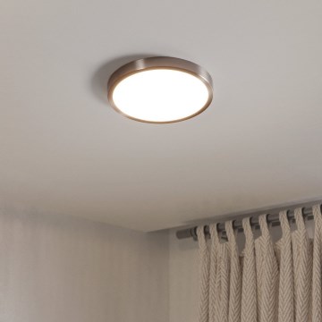 Eglo - LED plafonsko svetlo LED/14,2W/230V 2700/4000/6500K prečnik 27,8 cm mat hrom