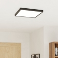 Eglo - LED plafonsko svetlo LED/17,5W/230V 2700/4000/6500K 39x39 cm crno