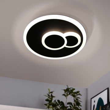 Eglo - LED plafonsko svetlo LED/7,8W/230V Ø 20 cm crno
