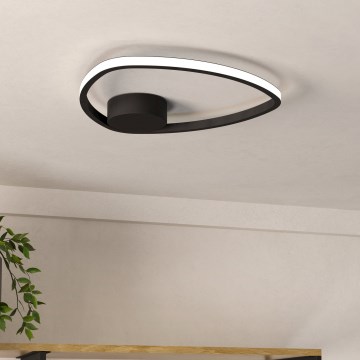 Eglo - LED plafonsko svetlo LED/9,7W/230V 2700/4000/6500K prečnik 37,5 cm crna