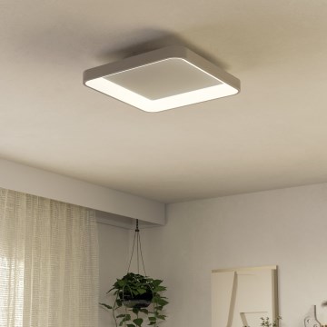 Eglo - LED plafonsko svetlo LORETELLO LED/12W/230V, prigušiva, belo + daljinski upravljač