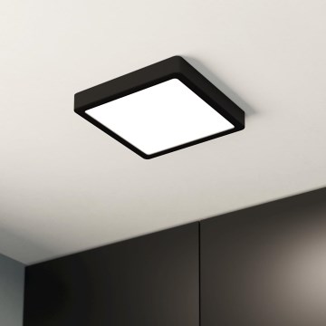 Eglo - LED plafonsko svetlo za kupatilo LED/17W/230V IP44 crno 21x21 cm