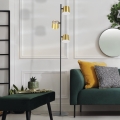 Eglo - LED podna lampa 3xGU10/4,6W/230V 3000K zlatna