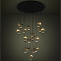 Eglo - LED prigušiva luster na sajli 17xLED/2,3W/230V 3000K, prečnik 78 cm