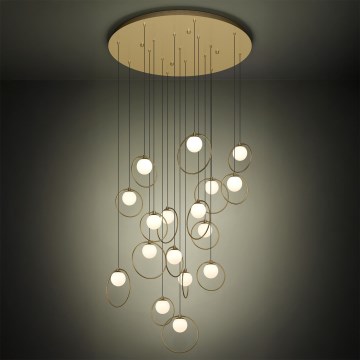 Eglo - LED prigušiva luster na sajli 17xLED/3W/230V 3000K prečnik 78 cm zlatna