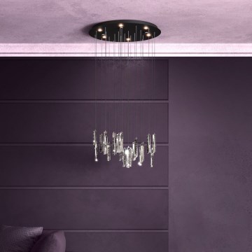 Eglo - LED prigušiva luster na sajli 6xLED/4,2W/230V 3000K proziran