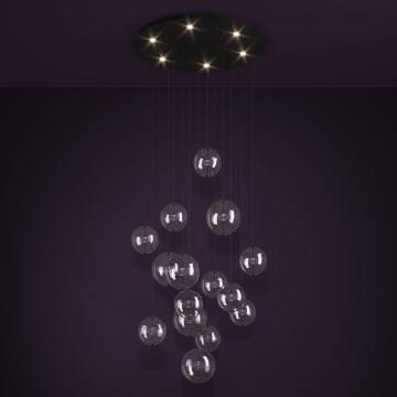 Eglo - LED prigušiva luster na sajli 6xLED/4,2W/230V 3000K proziran