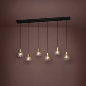 Eglo - LED prigušiva luster na sajli 6xLED/5,4W/230V 3000K zlatna