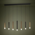Eglo - LED prigušiva luster na sajli 7xLED/3,1W/230V 3000K antracit/zlatna