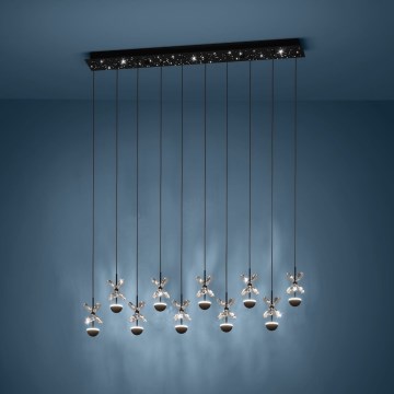 Eglo - LED prigušiva luster na sajli LED/23W/230V 3000K crna