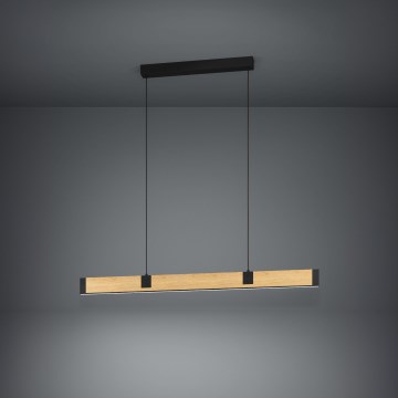 Eglo - LED prigušiva luster na sajli LED/28,8W/230V 3000K crna/smeđa