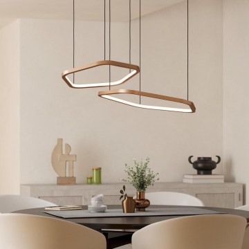 Eglo - LED prigušiva luster na sajli LED/30W/230V 2200-6500K mesing + daljinski upravljač