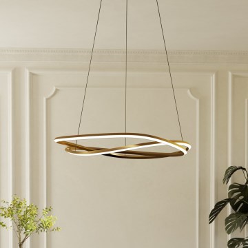 Eglo - LED prigušiva luster na sajli LED/60W/230V 2200-6500K zlatna + daljinski upravljač