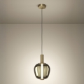 Eglo - LED prigušiva luster na sajli LED/6W/230V + LED/1,6W 2200-6500K prečnik 25 cm zlatna
