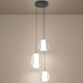 Eglo - LED prigušiva luster na sajli LED/7W/230V + 2xLED/5,5W + 3xLED/1,6W 2200-6500K crni hrom