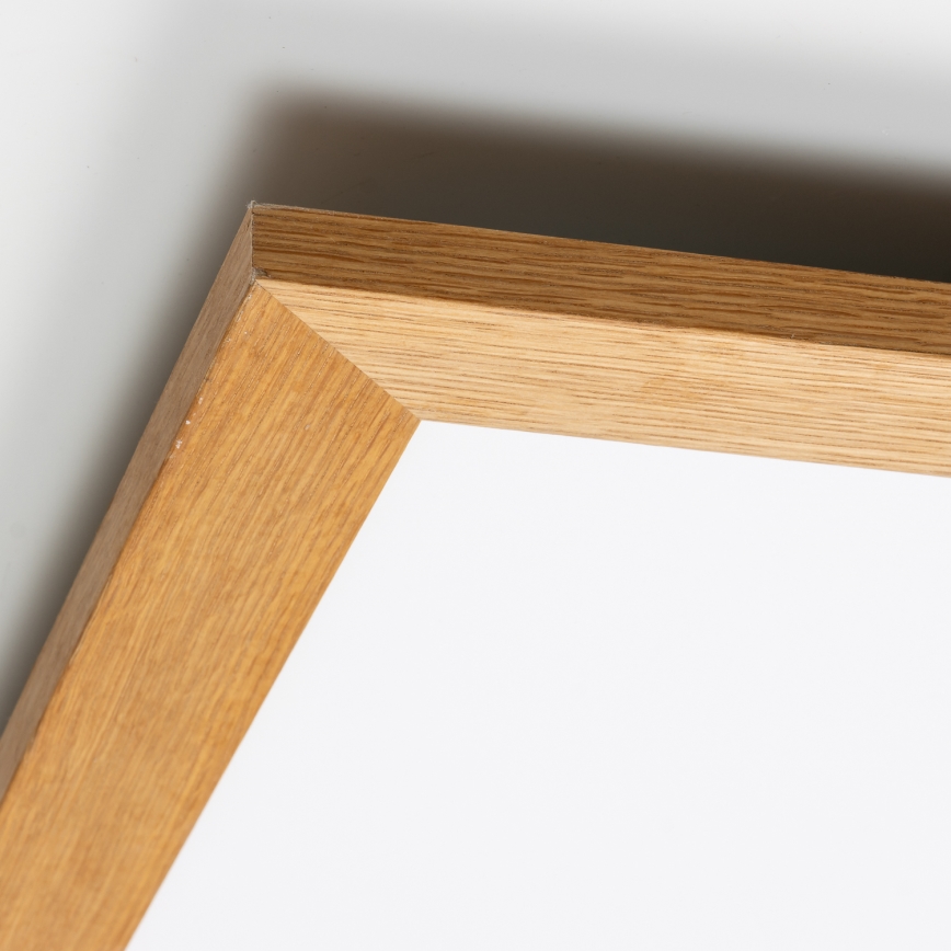 Eglo - LED prigušiva panel SALOBRENA-TW WOOD LED/32,5W/230V 2700-6500K 64x64 cm braon + daljinski upravljač